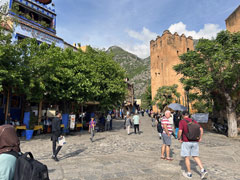 The Old Town ( medina ) of Chefchaouen, Morocco