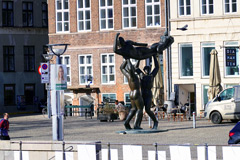 Copenhagen: An interesting statue on Gammel Strand