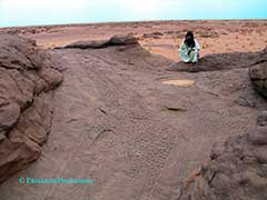 サハラ砂漠のど真ん中の謎の石刻